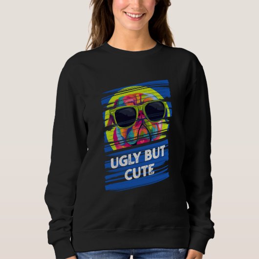 Sweatshirt Cute Pug Animal Pun Dutch Bulldog Animal Meme (Devant)