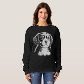 Sweatshirt Cute Puppy Illustration (Devant entier)