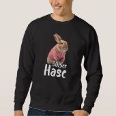 Sweatshirt Cute Rabbit Winter Ski Rabbit (Devant)
