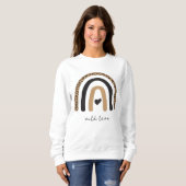 Sweatshirt Cute Rainbow Leopard Motif (Devant entier)