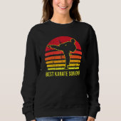Sweatshirt Cute Retro Karate Son Design Arts Martiaux Boy Kar (Devant)