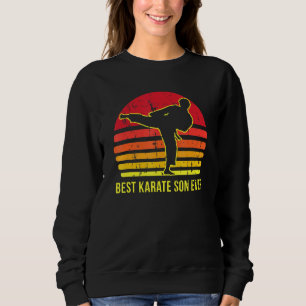 Sweatshirt Cute Retro Karate Son Design Arts Martiaux Boy Kar