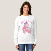 Sweatshirt Cute Rose Unicorn Croire (Devant entier)