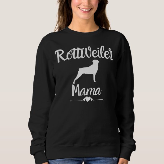 Sweatshirt Cute Rottweiler Mama Chien (Devant)