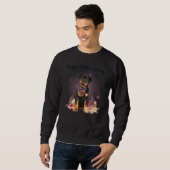 Sweatshirt Cute Rottweiler Maman Fleur Joyeuse Fête des Mères (Devant entier)