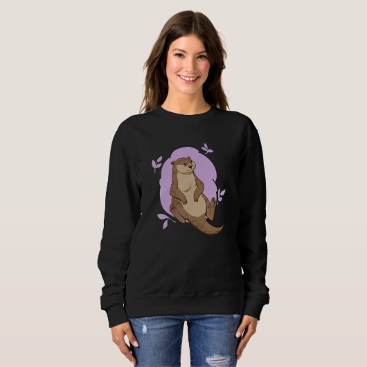 Sweatshirt Cute Sea Otter 2 (Devant entier)