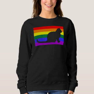 Sweatshirt Cute Secourir Chat Love Lgbtq Gay pride Drapeau Qu
