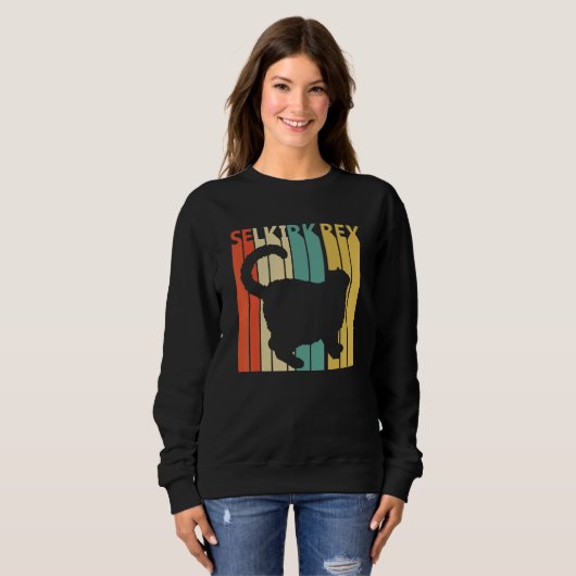 Sweatshirt Cute Selkirk Rex Cat (Devant entier)