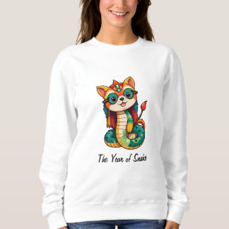 Sweatshirt Cute serpent pour la Chine Nouvel An lunaire 2025