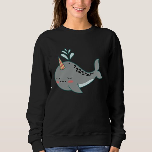 Sweatshirt cute shark sharks funny baby swimming (Devant)