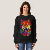 Sweatshirt Cute Shiba Inu Dog (Devant entier)