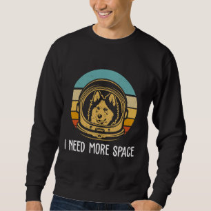 Sweatshirt Cute Siberian Husky Astronaut drôle Mari Sibérien