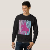 Sweatshirt Cute Silhouette Horseback Rider Riding Funny Horse (Devant entier)