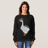 Sweatshirt Cute Silly Goose Ugly Xmas  Goose Trendy Clothing (Devant entier)