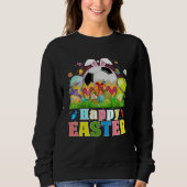 Sweatshirt Cute Soccer Ball Hatched From Egg Easter Day Men B (Devant)