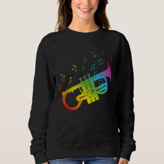 Sweatshirt Cute Soprano Cornet player gay musicians LGBTQ+ ga