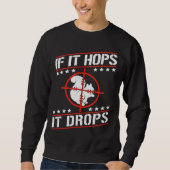 Sweatshirt Cute Squirrel Rodent  If It Hops It Drops (Devant)