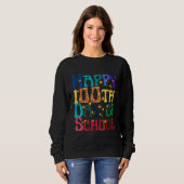 Sweatshirt Cute Students Kids Teachers Groovy Happy 100th Day (Devant entier)