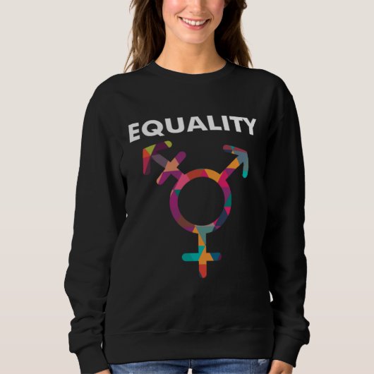 Sweatshirt Cute Symbol LGBT Support Transgender Gay Pride (Devant)