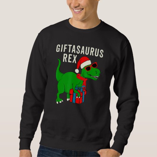 Sweatshirt Cute T Rex Christmas Dinosaur meme Asaurus Rex (Devant)