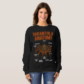 Sweatshirt cute tarantula anatomy entomologist (Devant entier)