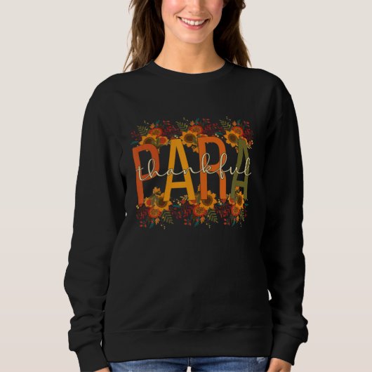 Sweatshirt Cute Thankful Paraprofessional Thanksgiving Para W (Devant)
