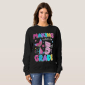 Sweatshirt Cute third grade crew Mermaid style for third grad (Devant entier)