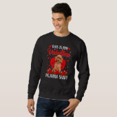 Sweatshirt Cute This Is My Valentine's Day Poodle Dog Pajama  (Devant entier)
