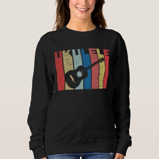 Sweatshirt Cute Uke Tees Ukulele Player (Devant)