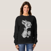 Sweatshirt Cute Unique Chihuahua & Café Art Amoureux des chie (Devant entier)