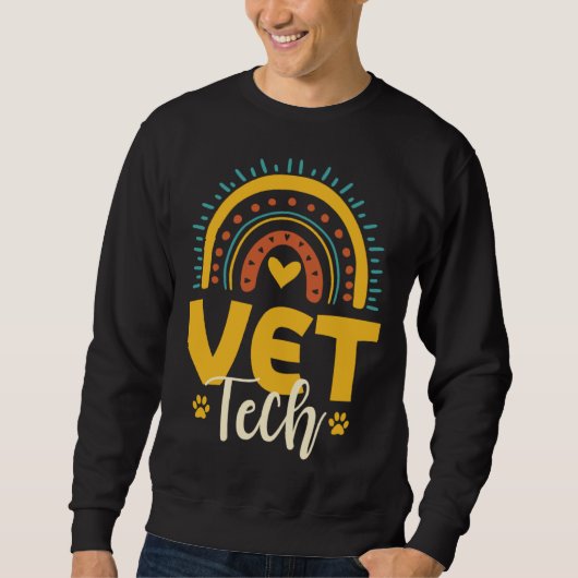 Sweatshirt Cute Vet Tech Outfit Veterinarian Animal Nurse (Devant)
