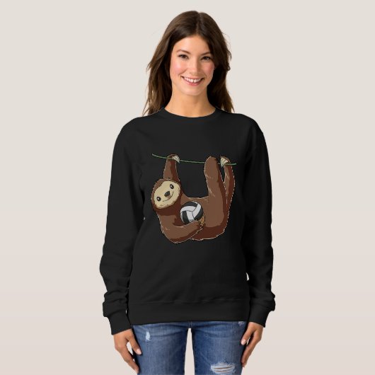 Sweatshirt Cute Volleyball Sloth (Devant entier)