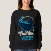 Sweatshirt Cute whale watching Guide (Devant)