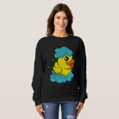 Sweatshirt Cute Yellow Bath Duck  Soap Maker Bath Foam (Devant entier)