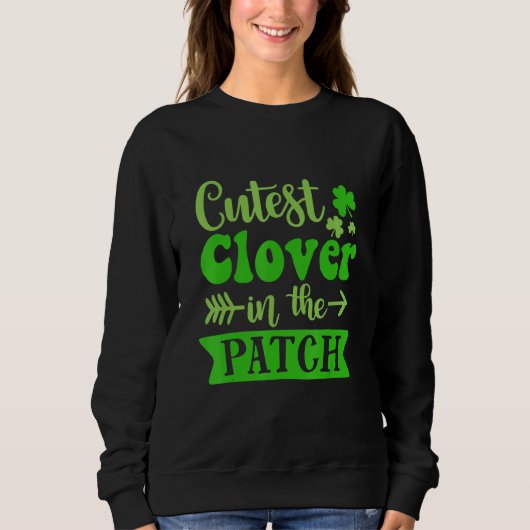 Sweatshirt Cutest C Dans Le Patch St Patrick S Day Enfants Ir (Devant)