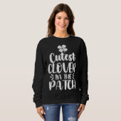 Sweatshirt Cutest C in the Patch St Patricks Day Student Kids (Devant entier)