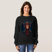 Sweatshirt Cybernetic Zodiac Maiden Cyber inspired Cosmic Bea (Devant entier)