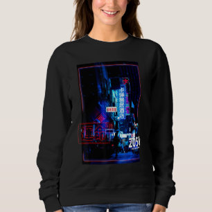 Sweatshirt Cyberpunk futuriste Lofi Streetwear Japan Street