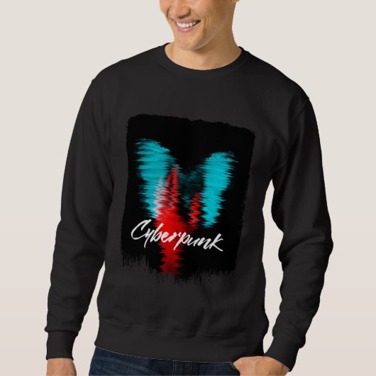Sweatshirt Cyberpunks Japan Streetwear Glitch 80s 90s Sad Vap (Devant)