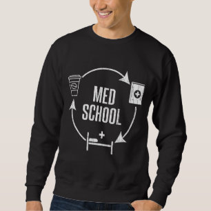 Sweatshirt Cycle de l'école de médecine Médicale Docteur étud