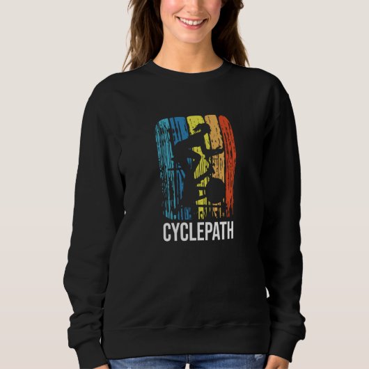 Sweatshirt Cyclepath Cycling and spin bike class woman 1 (Devant)