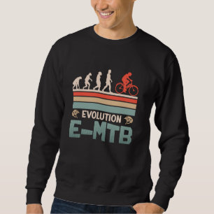 Sweatshirt Cycliste en VAE EVOLUTION E VTT Drôle Vélo de Mont