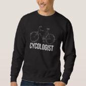 Sweatshirt Cycologist Bicycle Biking (Devant)