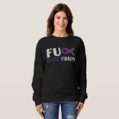 Sweatshirt Cystic Fibrosis Warrior Cystic Fibrosis Awareness  (Devant entier)