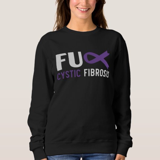 Sweatshirt Cystic Fibrosis Warrior Cystic Fibrosis Awareness  (Devant)