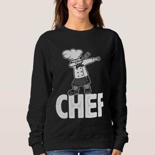 Sweatshirt Dab Dabbing Chef Cooking Guru  Cook Retro Culinary (Devant)