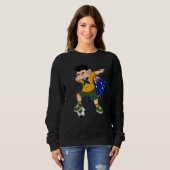 Sweatshirt Dabbing Australia Boy Australia Football Flag Kids (Devant entier)