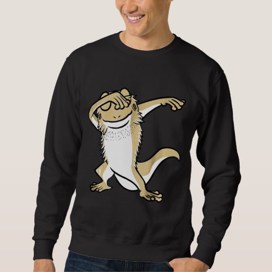 Sweatshirt Dabbing Bearded Dragon Dab Dance Animal (Devant)