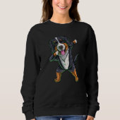 Sweatshirt Dabbing Bernese Mountain Dog Premium (Devant)