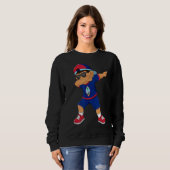 Sweatshirt Dabbing Boy Guam Drapeau Enfants Dab Dance (Devant entier)